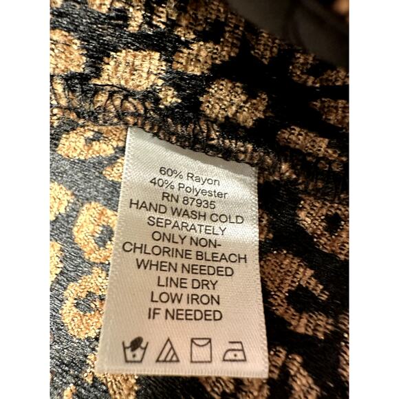 NWOT Susan Graver QVC Tapestry Animal Print Vest Sz 18W  Leopard - Picture 6 of 6